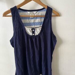 Classic Navy Sleeveless Tank Top